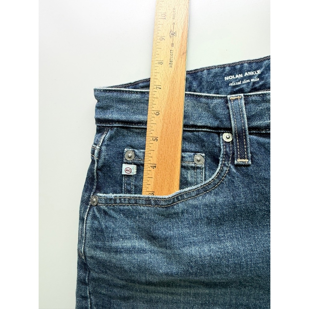 AG Adriano Goldschmied Nolan Ankle Jeans Womens 29R Medium Wash‎ Straight Leg - Picture 8 of 12